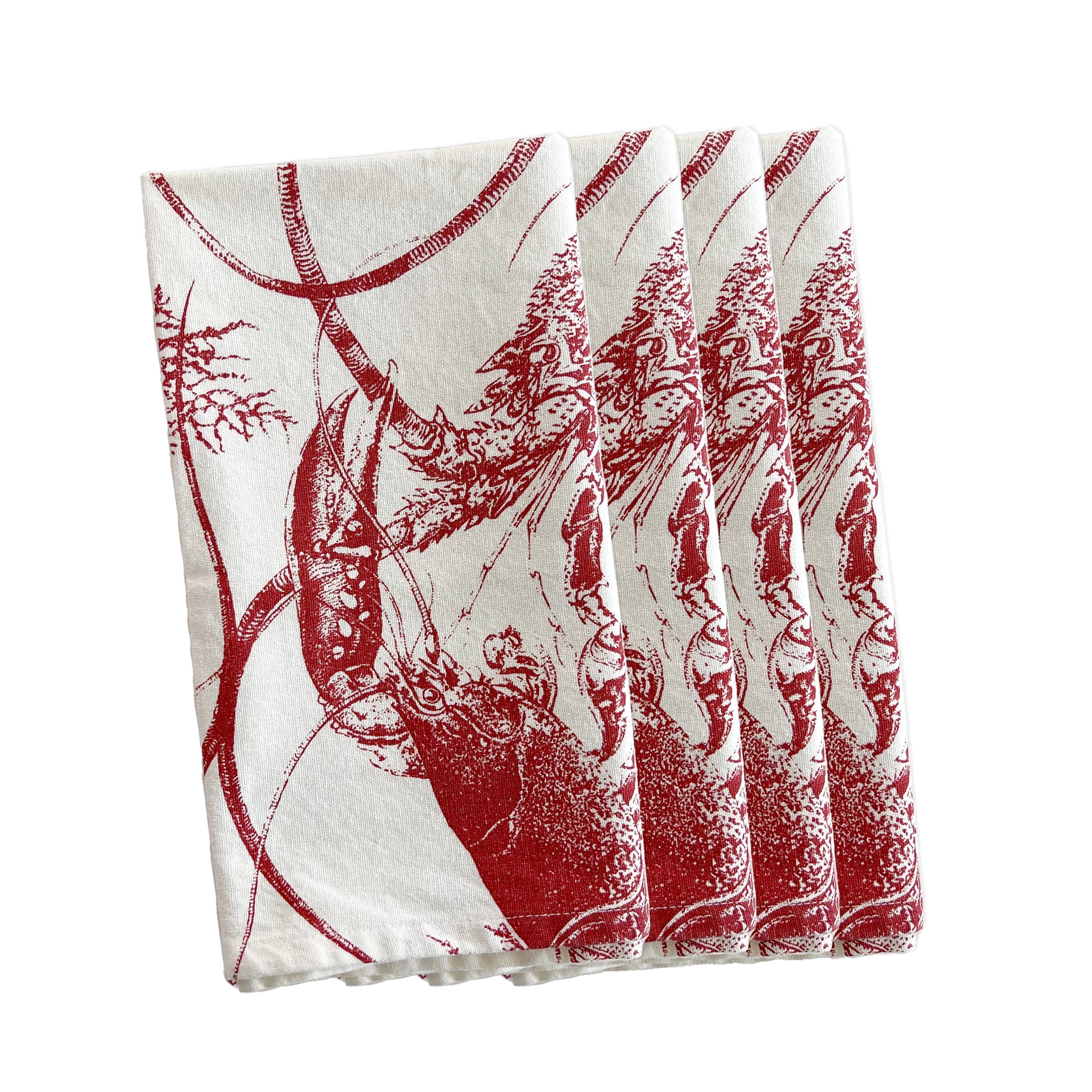 Lobster Dinner Napkins, Set of 4
