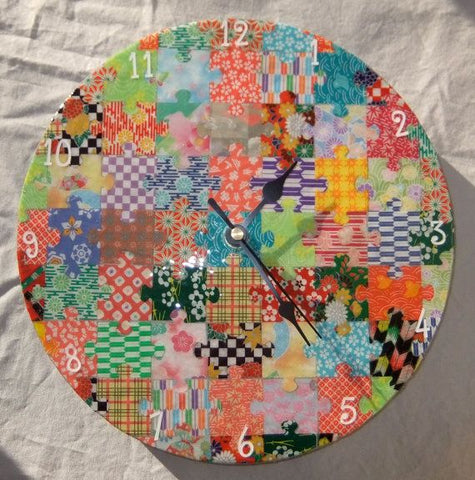 jigsaw puzzle wall clock