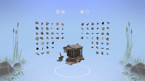 Screenshot of a VR Puzzle Game