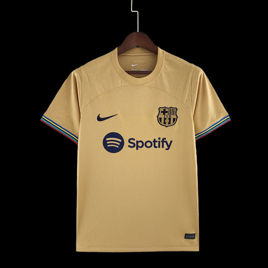 VENU 20/21 FC Barcelona Away Football Jersey, (Black and Golden
