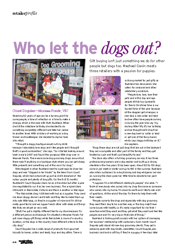 Australian Giftguide Magazine - Who let the dogs out October Issue_Page_1