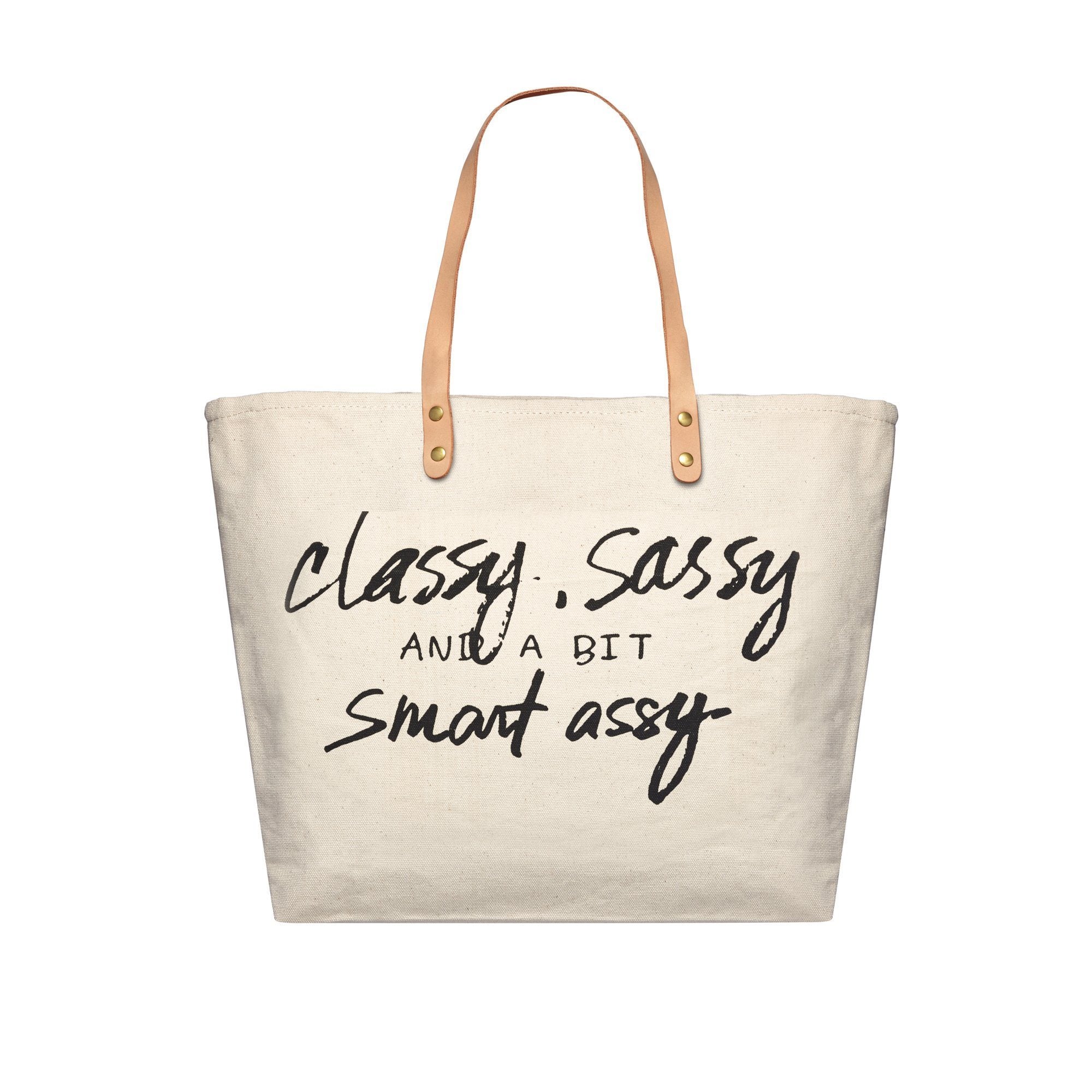 Classy Sassy And A Bit Smart Assy Canvas Tote Bag