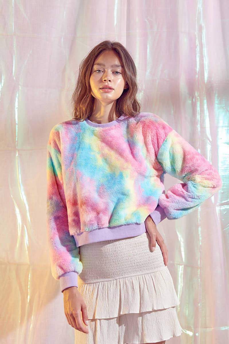 fuzzy pullover sweater