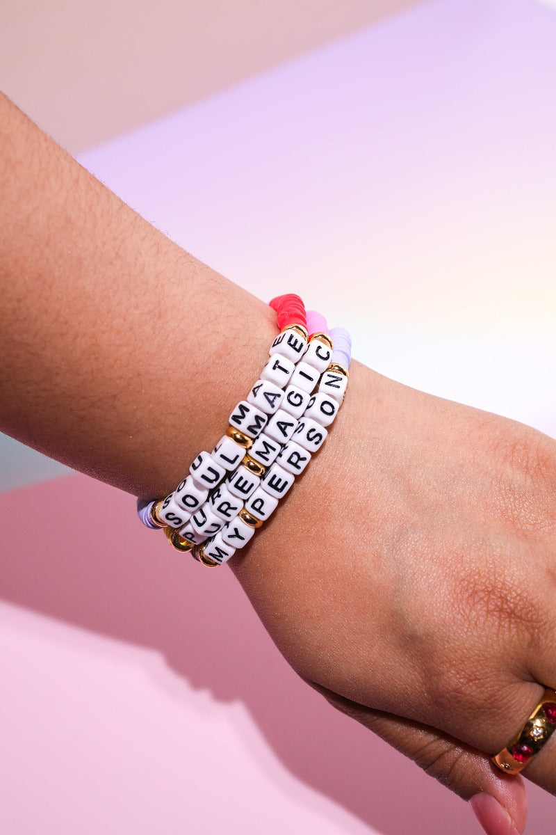 Inspirational Bracelet Peace Love Joy Adult Size Jewelry - Etsy | Inspirational  bracelets, Beaded jewelry diy, Letter bracelet