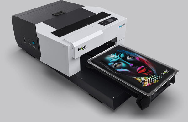 An example if a small DTG (direct to garment) printer