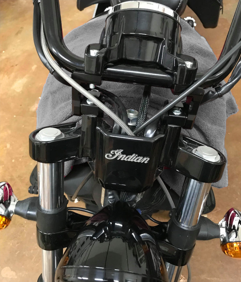 indian scout bobber handlebar risers