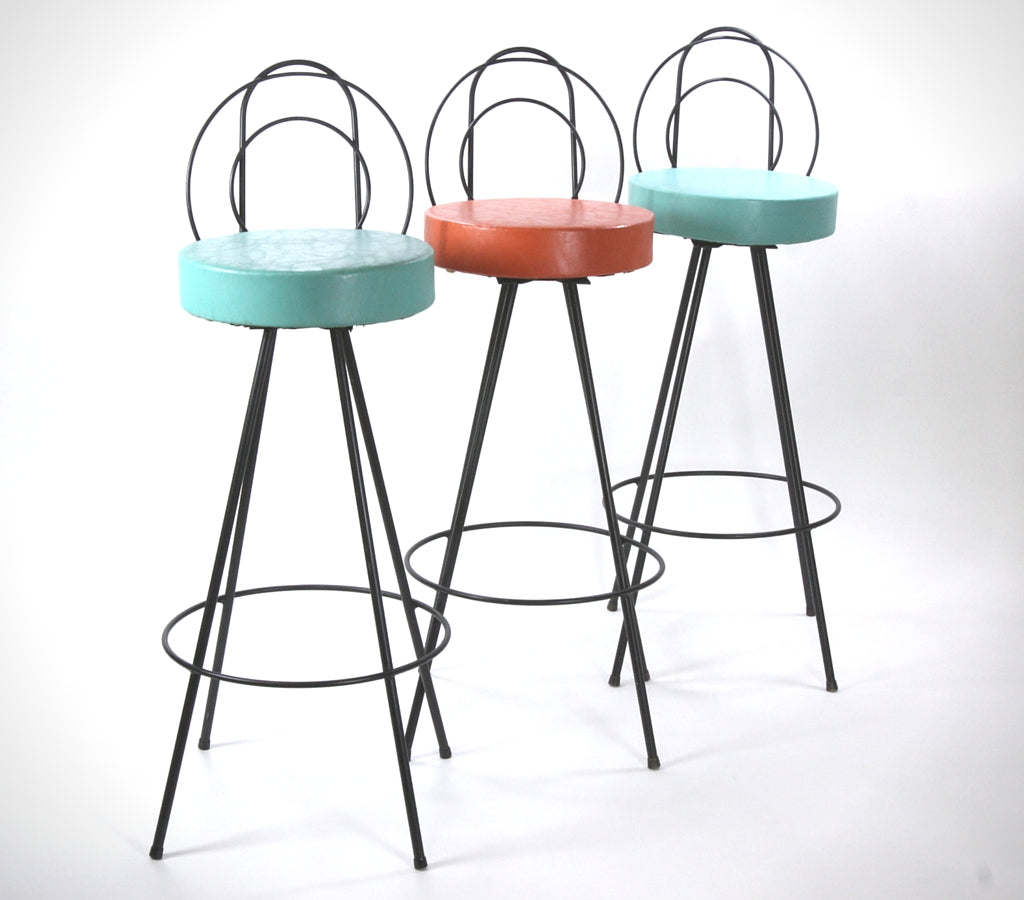 Mid-Century Modern Bar Stools