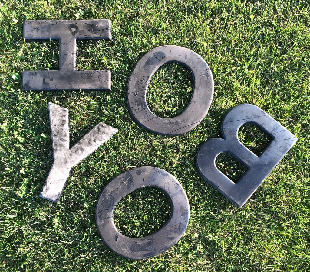 Oh Boy! Vintage letters for wall decor