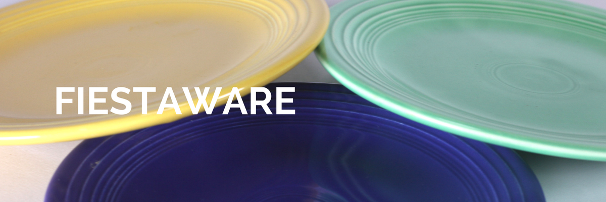 Collection of original, authentic, genuine, vintage and antique Fiestaware or Fiesta dinnerware and decor