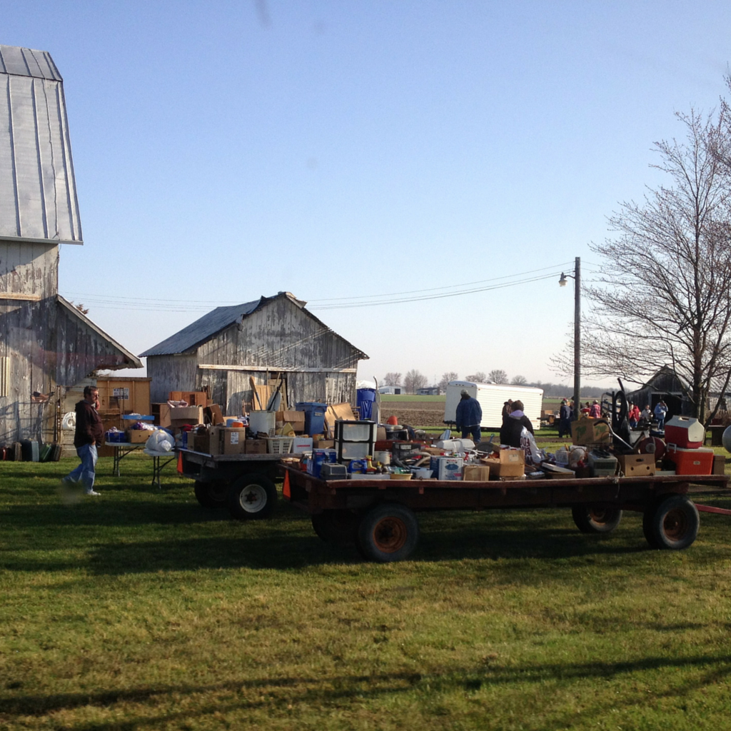 Estate auction on a farm in Ohio