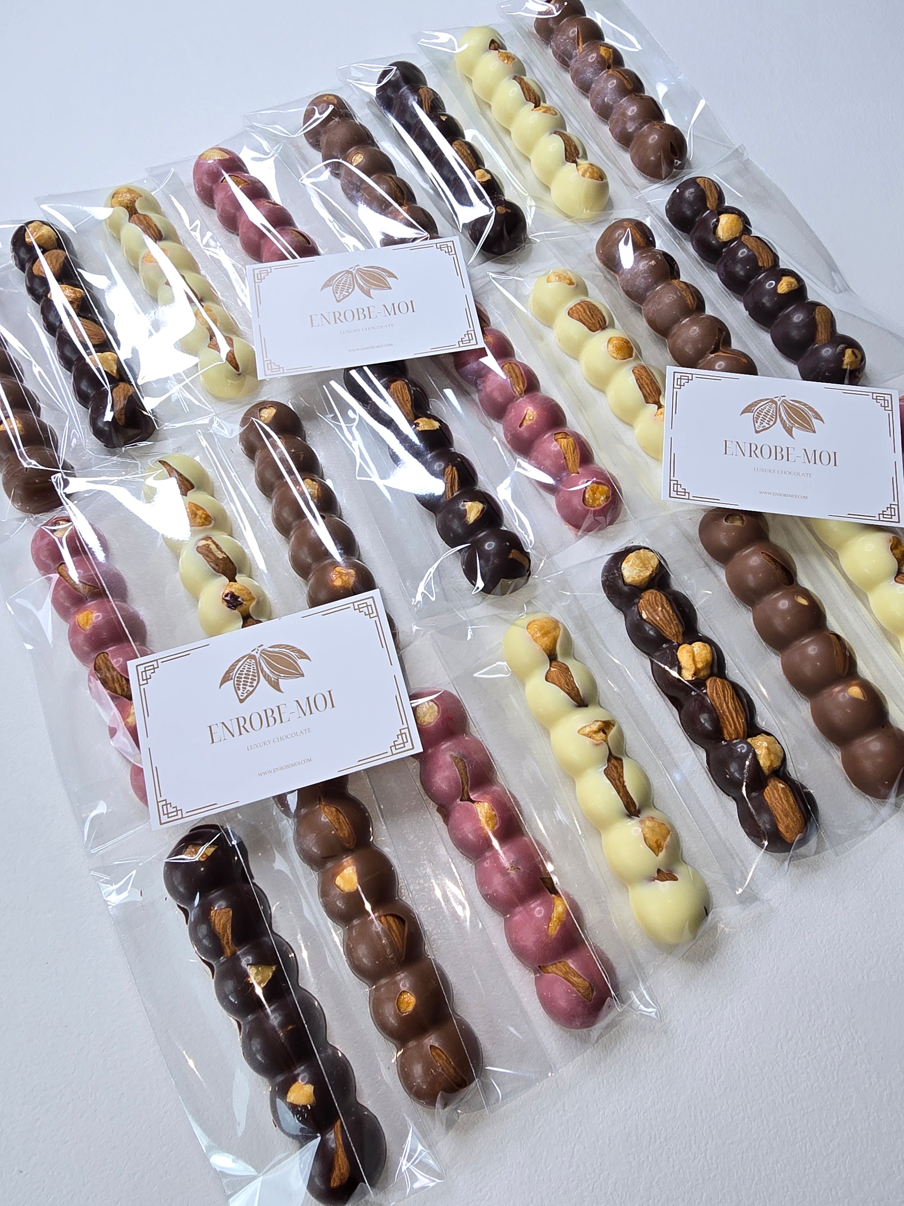 Sticks de chocolats aux fruits secs