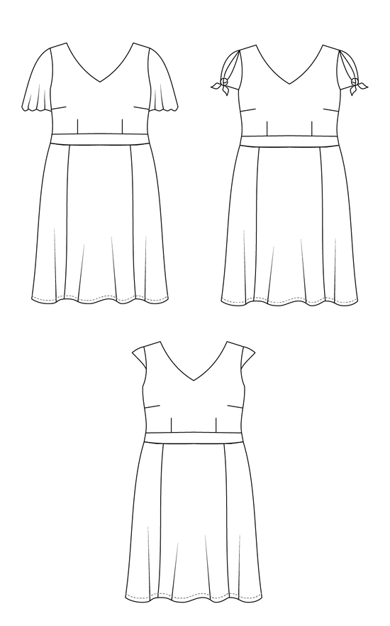 Upton Dress Sleeve Expansion | Curvy Sewing Patterns | Cashmerette ...