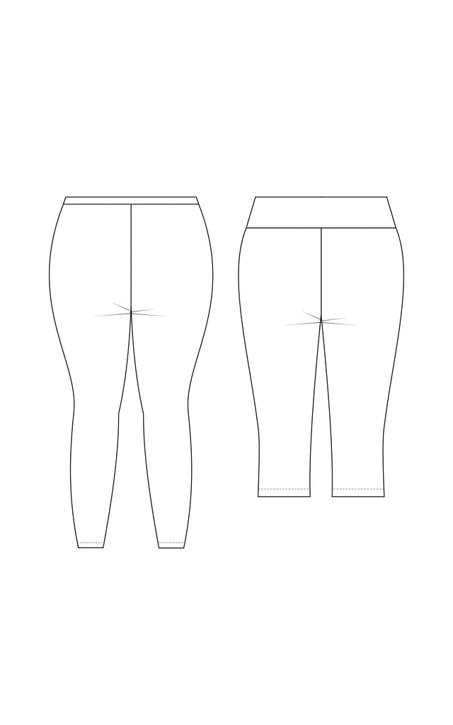 Belmont Leggings & Yoga Pants 12-32 pattern – Cashmerette Patterns