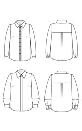 Vernon Shirt 0-16 pattern – Cashmerette Patterns