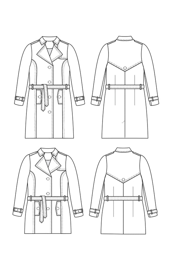 Chilton Trench Coat 12-32 pattern – Cashmerette Patterns