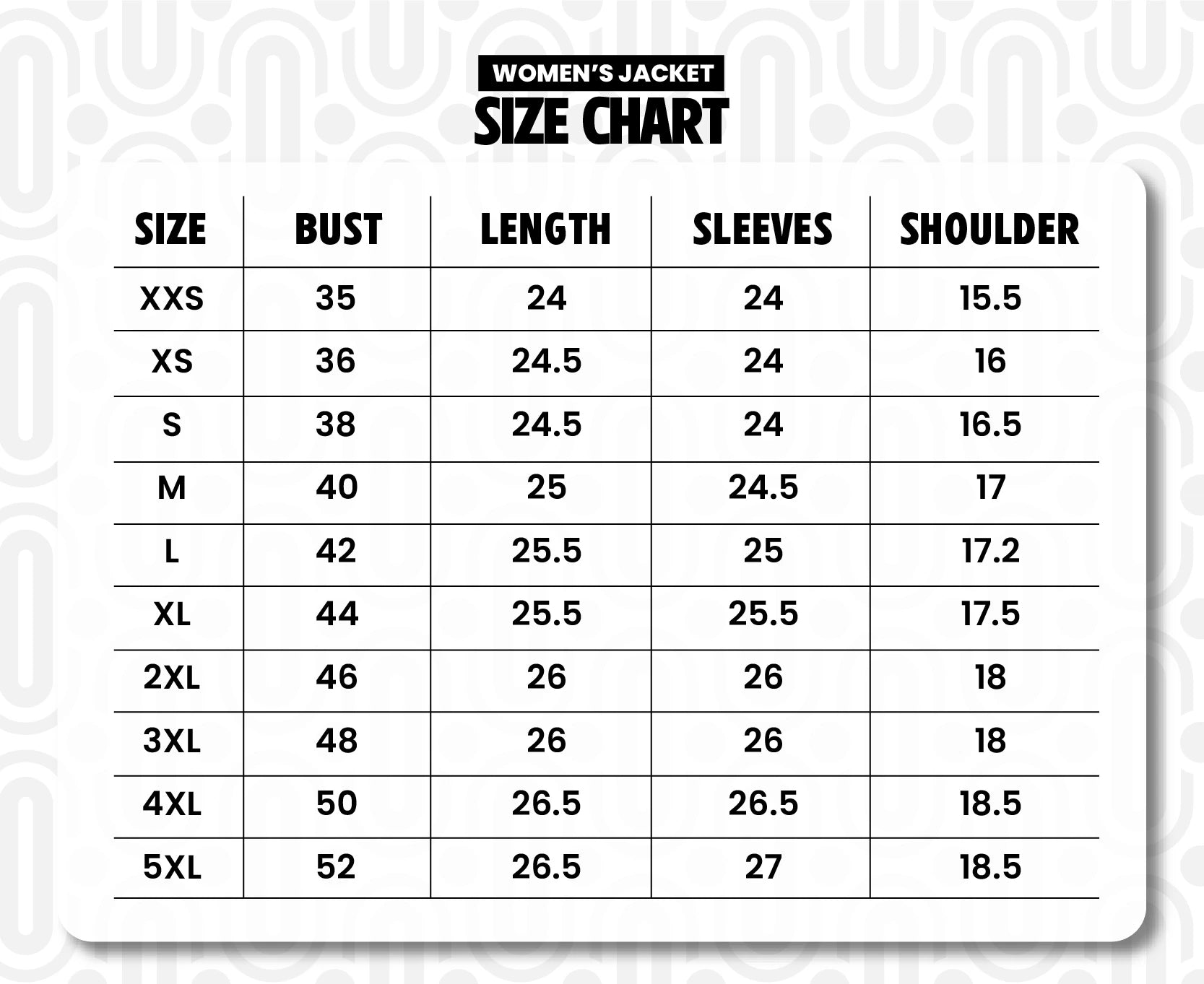 Women's Size Chart