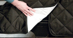 Side Slits on a grand piano cover