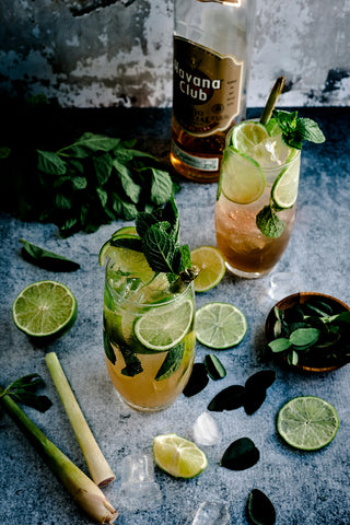 Moroccan Mint tea and ginger and mint drink