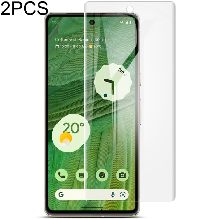 For Google Pixel 7 2pcs imak Curved Full Screen Hydrogel Film Front Protector