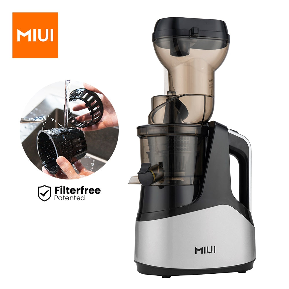 MIUI Cold-Press Juice Extractor Large Inlet Slow Juicer Kitchen Household  Fruit/Vegetable Blender FFX Filter Easy to Clean PRO