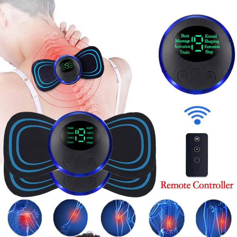 Neck Rechargeable Massager Electric Neck Massage EMS Cervical Vertebra  Massage Patch for Muscle Pain Relief,Support Dropshipping