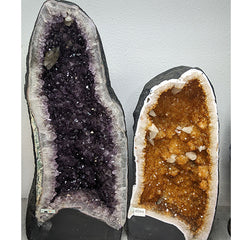 Amethyst and Citrine Cathedrals Rock Professor Image