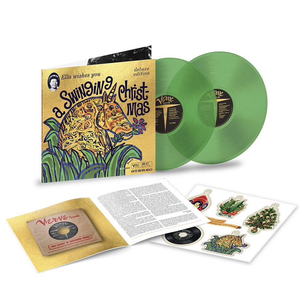 Ella Wishes You A Swinging Christmas (Deluxe Edition) SFF Translucent Green 2LP - Ella Fitzgerald Store product image