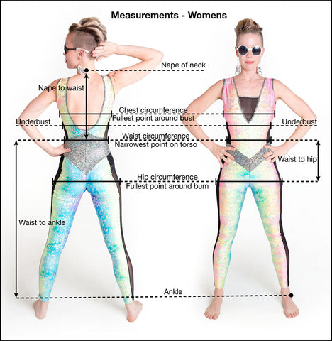 Women's measurement instruction image