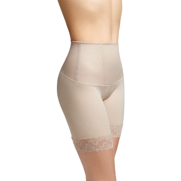 Best shapewear for love handles, Squeem "Body Allure" Women's Tummy Control Mid Thigh Shorts 