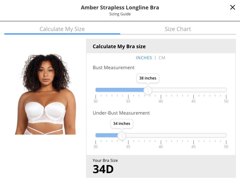 I was trying to use a bra fitting calculator to see what my true