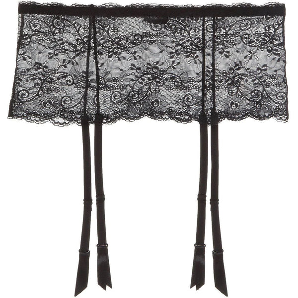 Memory Lace Suspender Belt Black