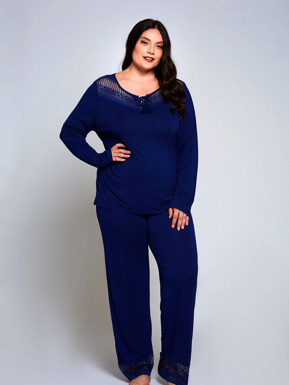Emily Plus Size Pajama Set - HauteFlair