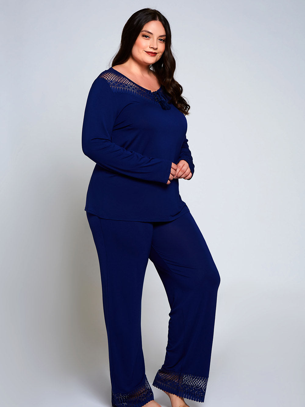 Emily Plus Size Pajama Set - HauteFlair