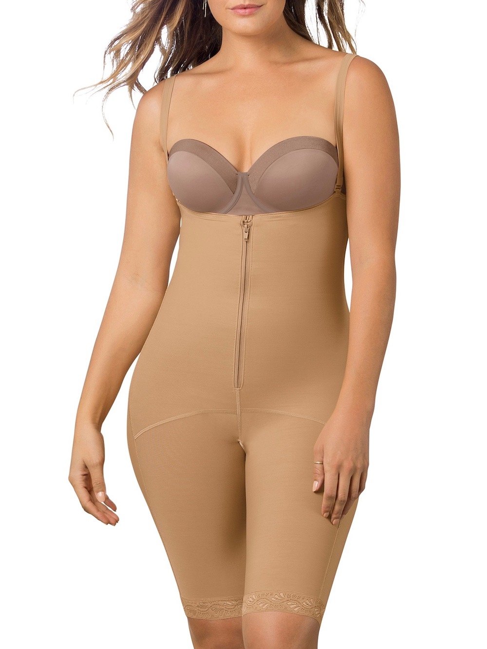 Sculpting Body and Thigh Shaper – Wide Straps - HauteFlair