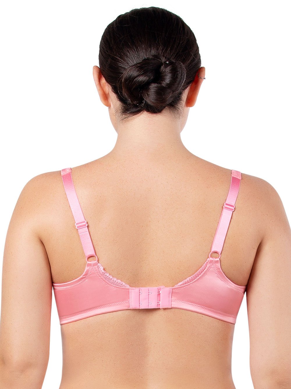 Flamingo bralette with removable padding.