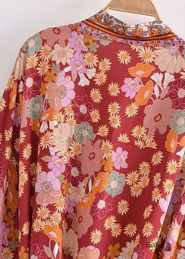 Women's Chic Folk Boho Kimono Dress