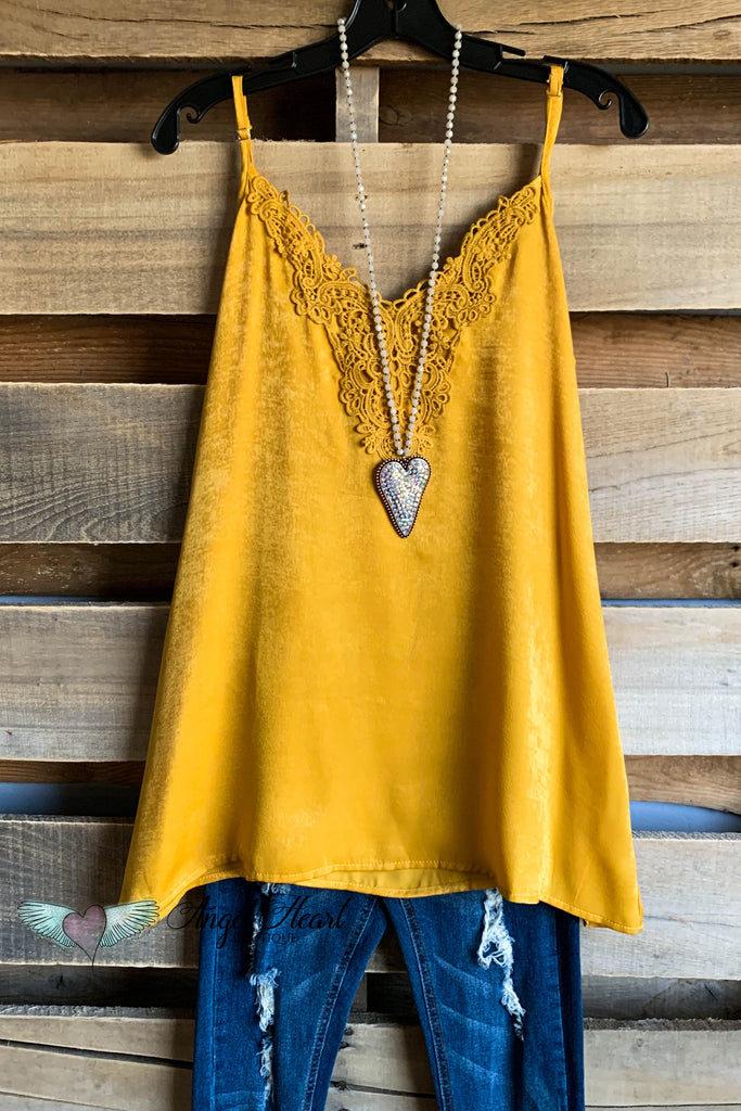 mustard cami top