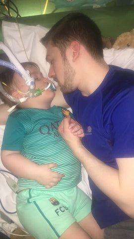 What Love Looks Like - Father and Son - Alfie Evans with His Dad, Thomas - Image via Thomas Evans' Facebook Page