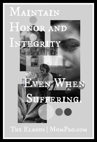 Honor and Integrity - Image Provided by PicMonkey - Word Overlay by Jennie Louwes