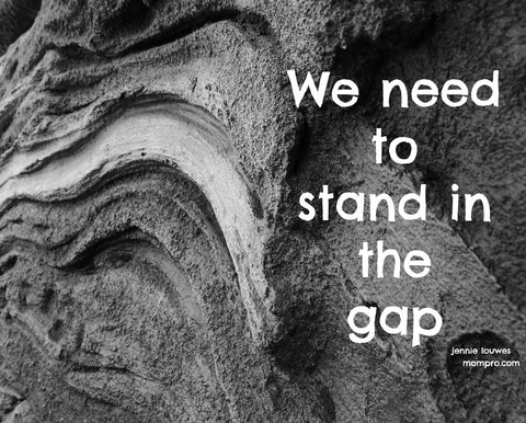 Standing in the Gap - Words by Jennie Louwes