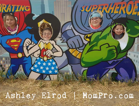 Superheros - Image Provided by The Elrod Family - Word Overlay by Jennie Louwes
