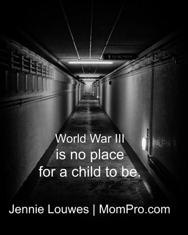 World War III - Photo by hotblack via Morgue File - Word Overlay by Jennie Louwes