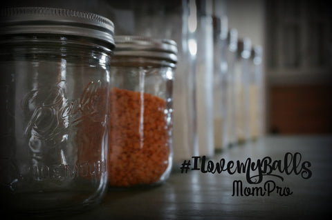 I love my balls! - Word-Overlay by Jennie Louwes