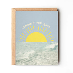Sending You Hugs Greeting Card - Vagabound - life is for living