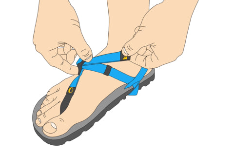 How to Adjust Luna Sandals Performance Laces