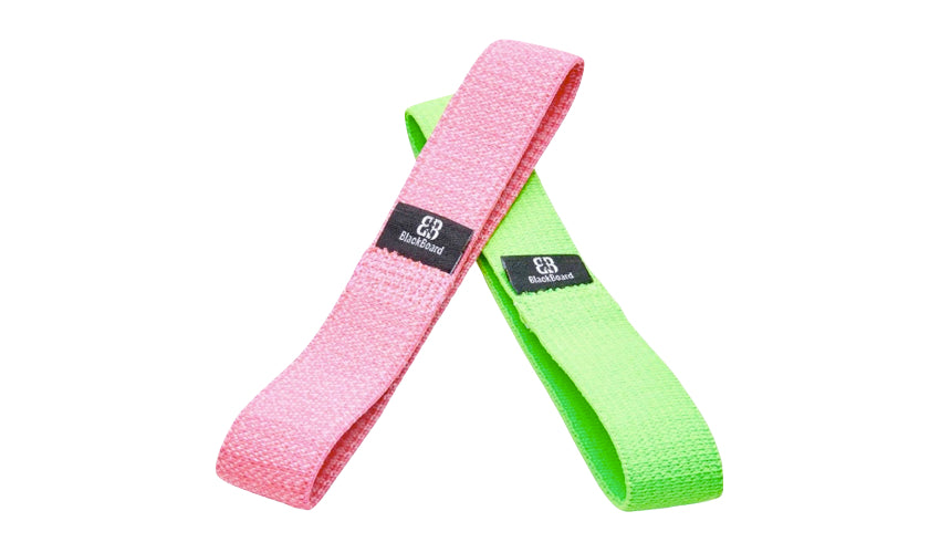 Pink and green BlackBoard ToeBands