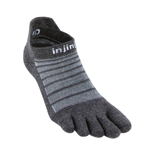 Injinji LW No Show Wool Slate | Natural Footgear