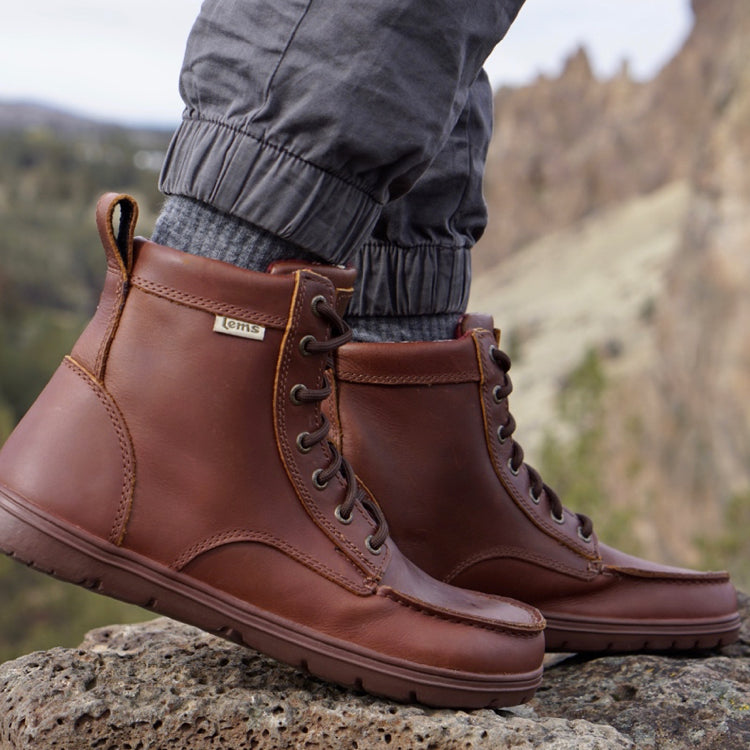 Lems Boulder Boot Leather Russet | Natural Footgear