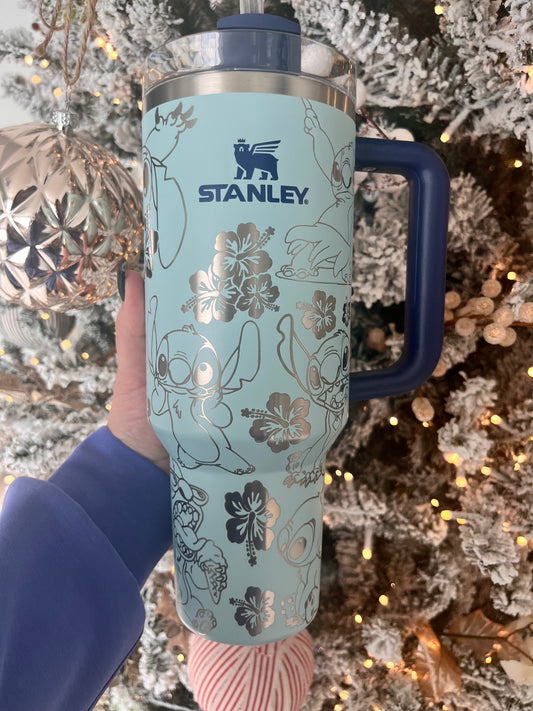 40oz Custom Engraved Stanley Quencher – LilyKayDesignCo