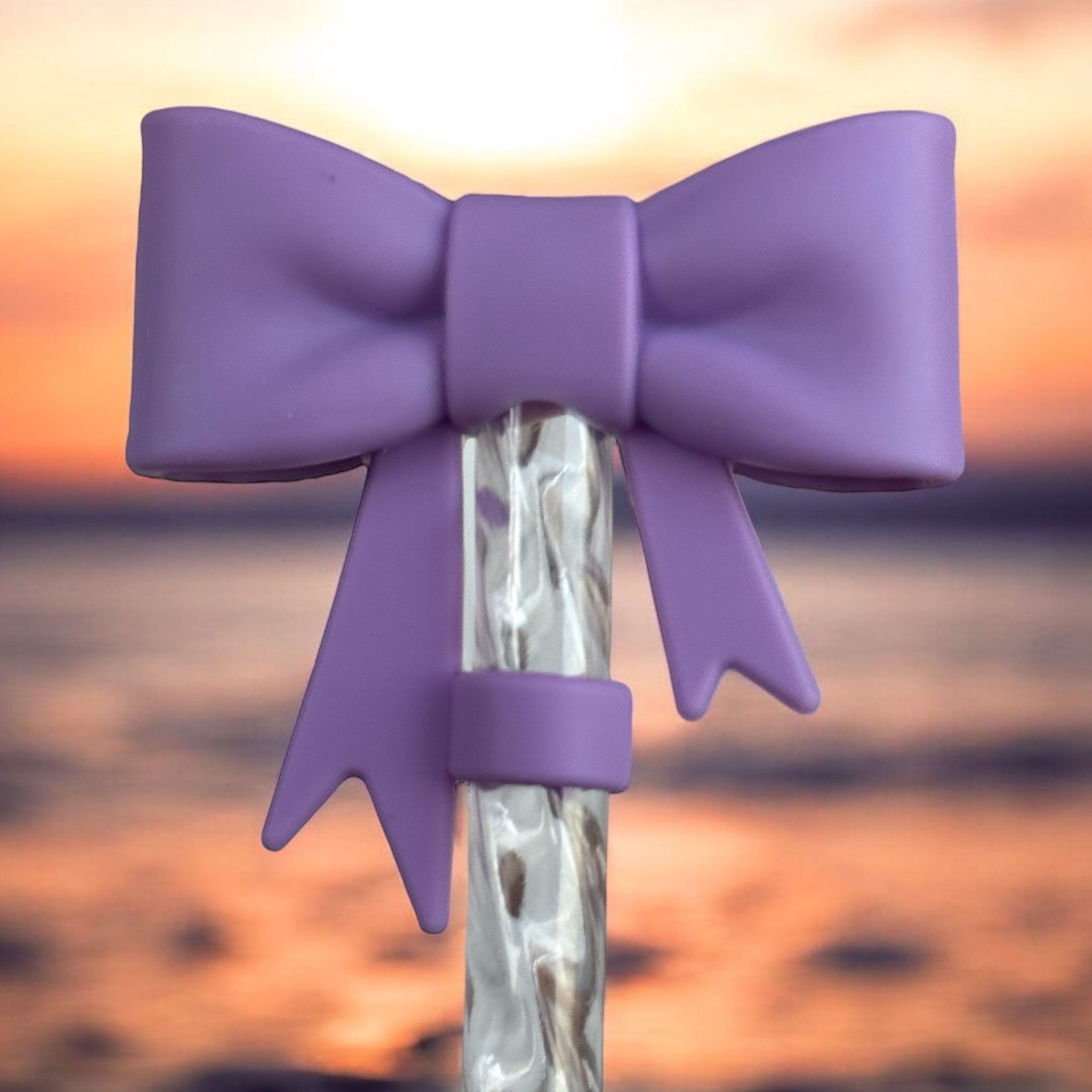 Lavender | 3D BOW | Straw Topper 10mm